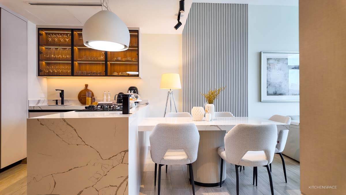 Minimalist Marble Kitchen